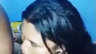 Pregnant wife blowjob and her boobs sucking viral HD MMS