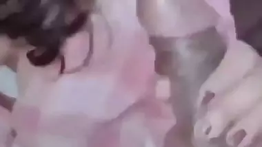 Busty girl enjoys two dicks together in Telugu xxx MMS