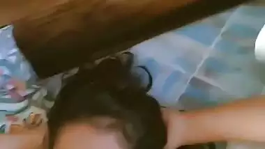 Lover fucks GF’s mouth and cums on her face in Hindi bf