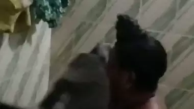 Mature aunty in bathroom taking nude bath caught