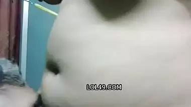 Firm boobs desi wife blowjob to husband thick dick