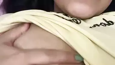 Cute wife kissing and big boobs showing update