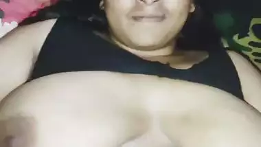 Busty milf opposes but enjoys being fingered by her Devar