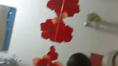 Big boobs sister bathing caught on cam by brother