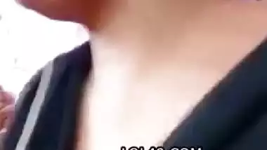 Lonely wife in relationship with lover goes nude
