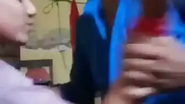 Indian dehati lovers kiss and fondle